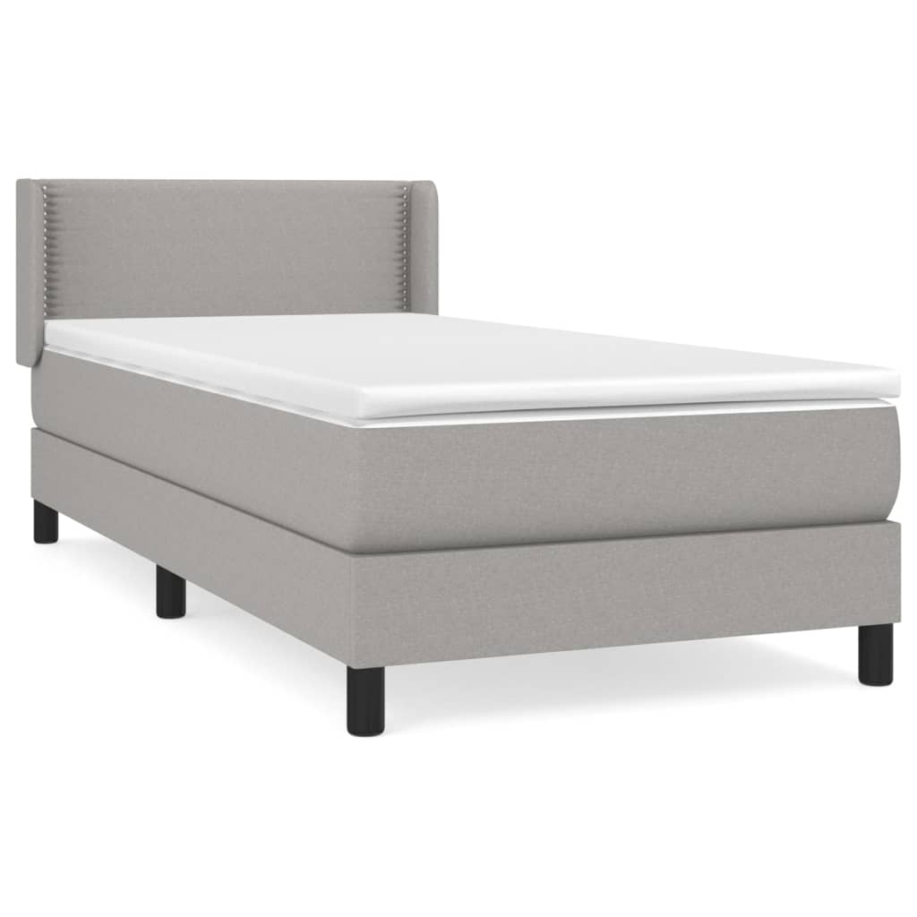 Cama box spring 100x200 Gris