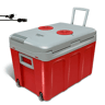 Briebe CF1155RED Geleira Eléctrica 40L, Refrigerador Eléctrico Portátil, Campismo Viagens 12V  220 - 240V, Refrigeração e Aquecimento, 58 , Vermelho