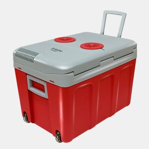 Briebe CF1155RED Geleira Eléctrica 40L, Refrigerador Eléctrico Portátil, Campismo Viagens 12V  220 - 240V, Refrigeração e Aquecimento, 58 , Vermelho