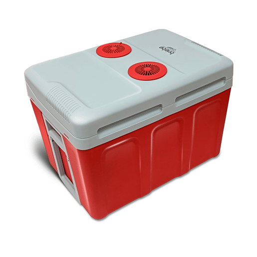 Briebe CF1155RED Geleira Eléctrica 40L, Refrigerador Eléctrico Portátil, Campismo Viagens 12V  220 - 240V, Refrigeração e Aquecimento, 58 , Vermelho