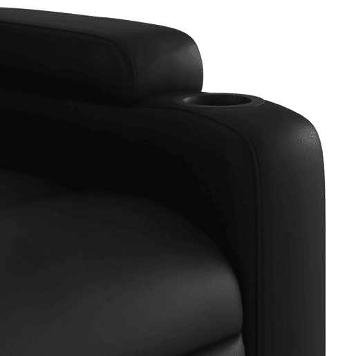vidaXL Poltrona massagens reclinável elétrica couro artificial preto vidaXL Poltrona massagens reclinável elétrica couro artificial preto
