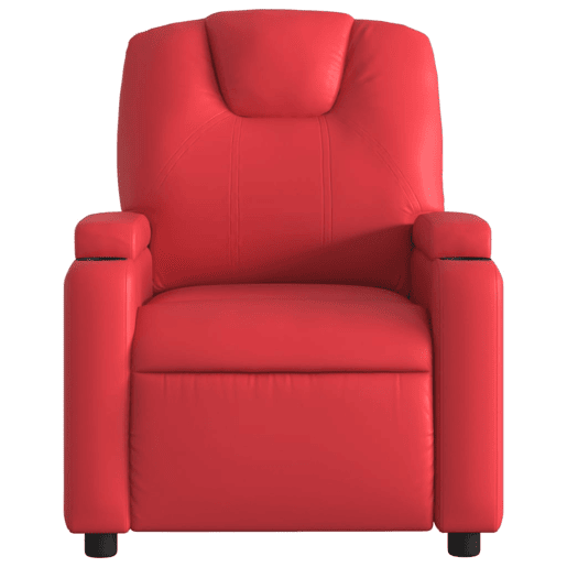 vidaXL Poltrona reclinável couro artificial vermelho vidaXL Poltrona reclinável couro artificial vermelho