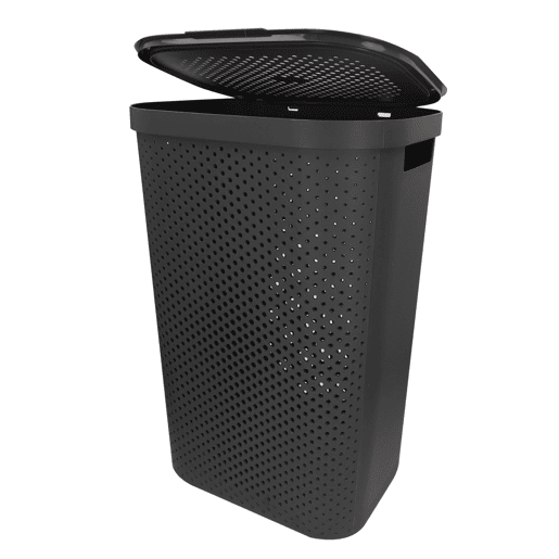 Curver Cesto para roupa suja Infinity 60L cinzento com tampa
