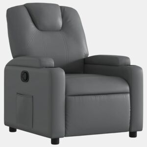 vidaXL Poltrona reclinável couro artificial