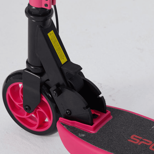 SPORTNOW Trotinete Elétrica Dobrável para Crianças acima de 6 Anos Motor 120 W Autonomia 6 km e Máximo 10 kmh com Travão Altura Ajustável Luzes LED e Estrutura de Alumínio 74x52x83-87 cm Rosa
