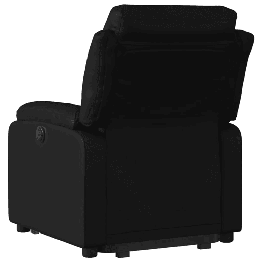 vidaXL Poltrona reclinável elevatória couro artificial preto vidaXL Poltrona reclinável elevatória couro artificial preto