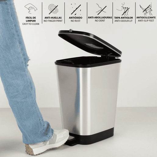 Curver Contentor com pedal Chic Bin 30-35L Cinzento
