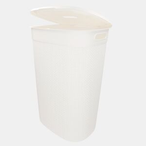 Curver Cesto para roupa suja Filo 55L branco com tampa