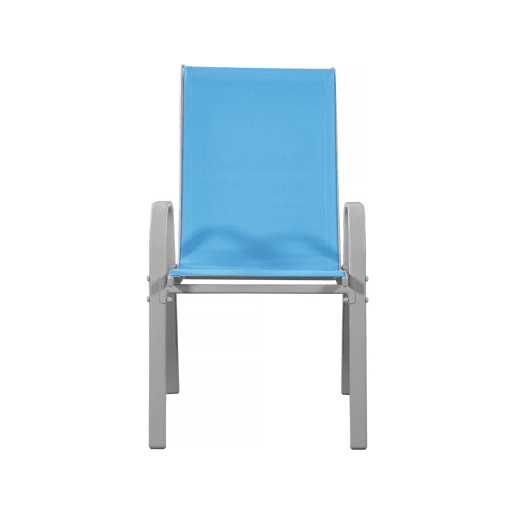 Poltrona de jardim Textilene Cordoba - Fénix - Azul - Kit de 2