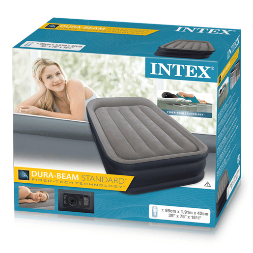 INTEX Colchão insuflável Dura-Beam Plus Deluxe Almofada Deluxe INTEX Colchão insuflável Dura-Beam Plus Deluxe Almofada Deluxe