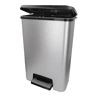Curver Caixote do lixo Compatta 50L metalizado