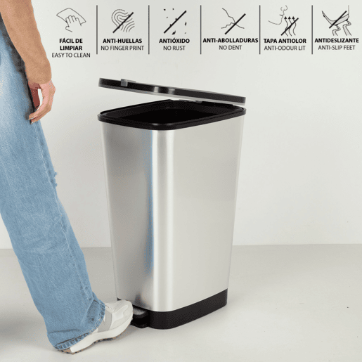 Curver Contentor com pedal Chic Bin 50-60L Cinzento