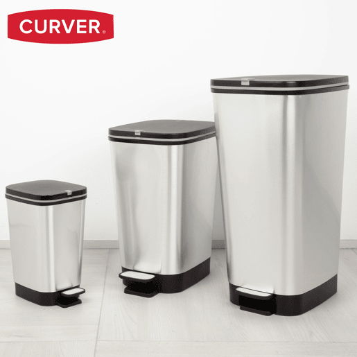 Curver Contentor com pedal Chic Bin 50-60L Cinzento