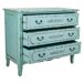 Comoda de madera de 3 cajones 90 Comoda de madera de 3 cajones 90 Azul