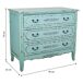 Comoda de madera de 3 cajones 90 Comoda de madera de 3 cajones 90 Azul