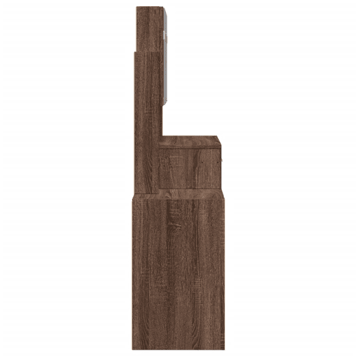 vidaXL Toucador com armário 80x35x132 cm cor carvalho castanho
