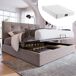 Cama de matrimonio de terciopelo con almacenaje Cama de matrimonio de terciopelo con almacenaje Gris Claro