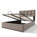 Cama de matrimonio de terciopelo con almacenaje Cama de matrimonio de terciopelo con almacenaje Gris Claro