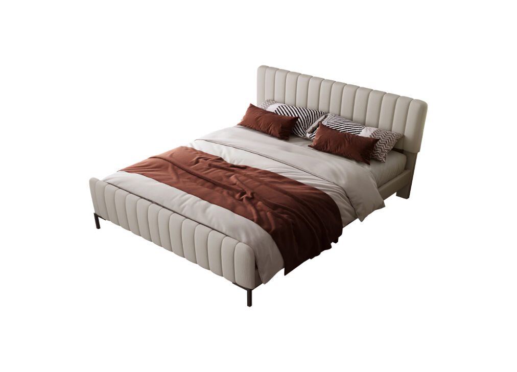 Cama de matrimonio de lino 145x209