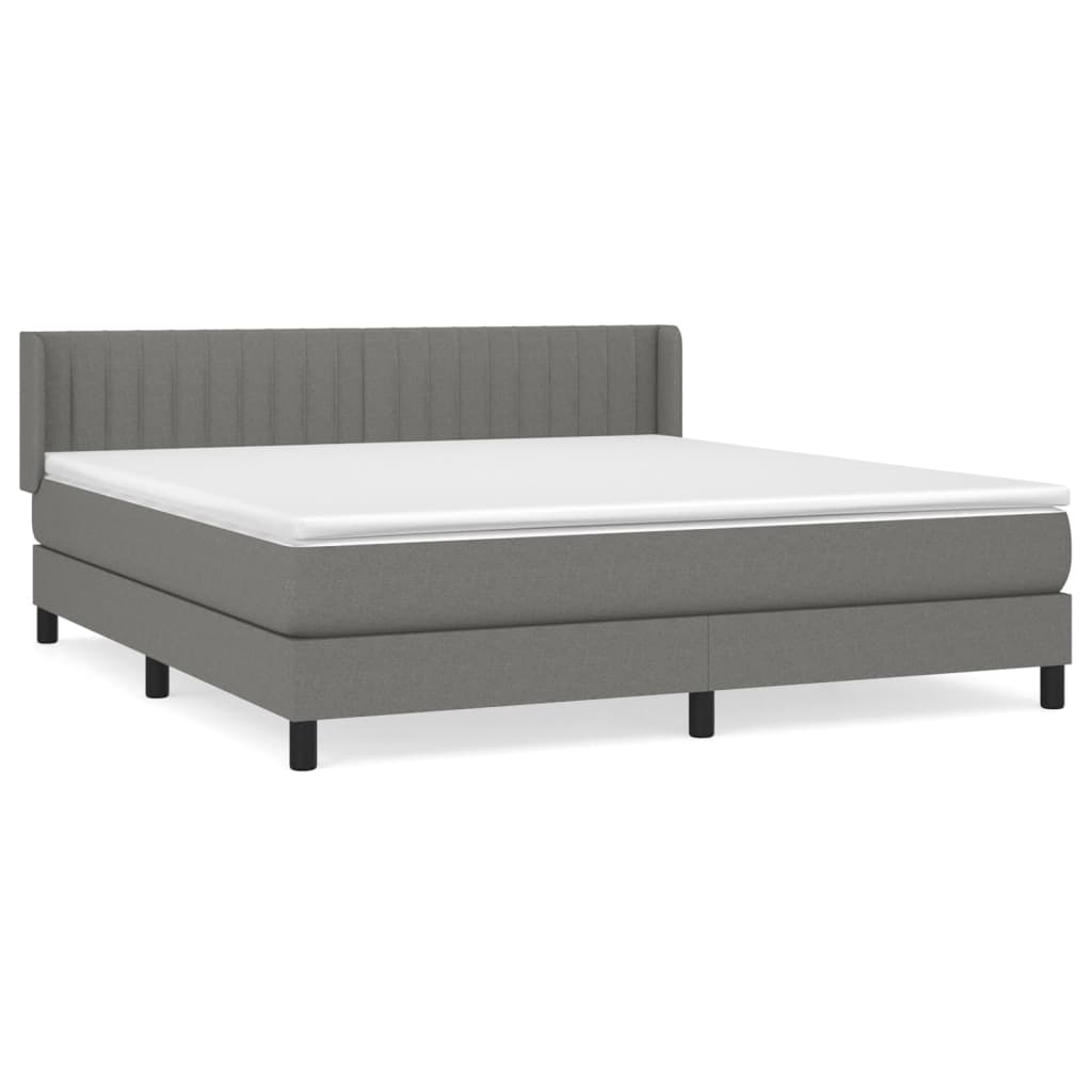 Cama box spring 160x200 Gris Oscuro