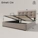 Cama de matrimonio de terciopelo con almacenaje Cama de matrimonio de terciopelo con almacenaje Gris Claro