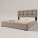 Cama de matrimonio de terciopelo con almacenaje Cama de matrimonio de terciopelo con almacenaje Gris Claro