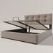 Cama de matrimonio de terciopelo con almacenaje Cama de matrimonio de terciopelo con almacenaje Gris Claro