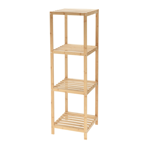 Prateleira de armazenamento Well Home Bamboo com 4 níveis Alt.110cm