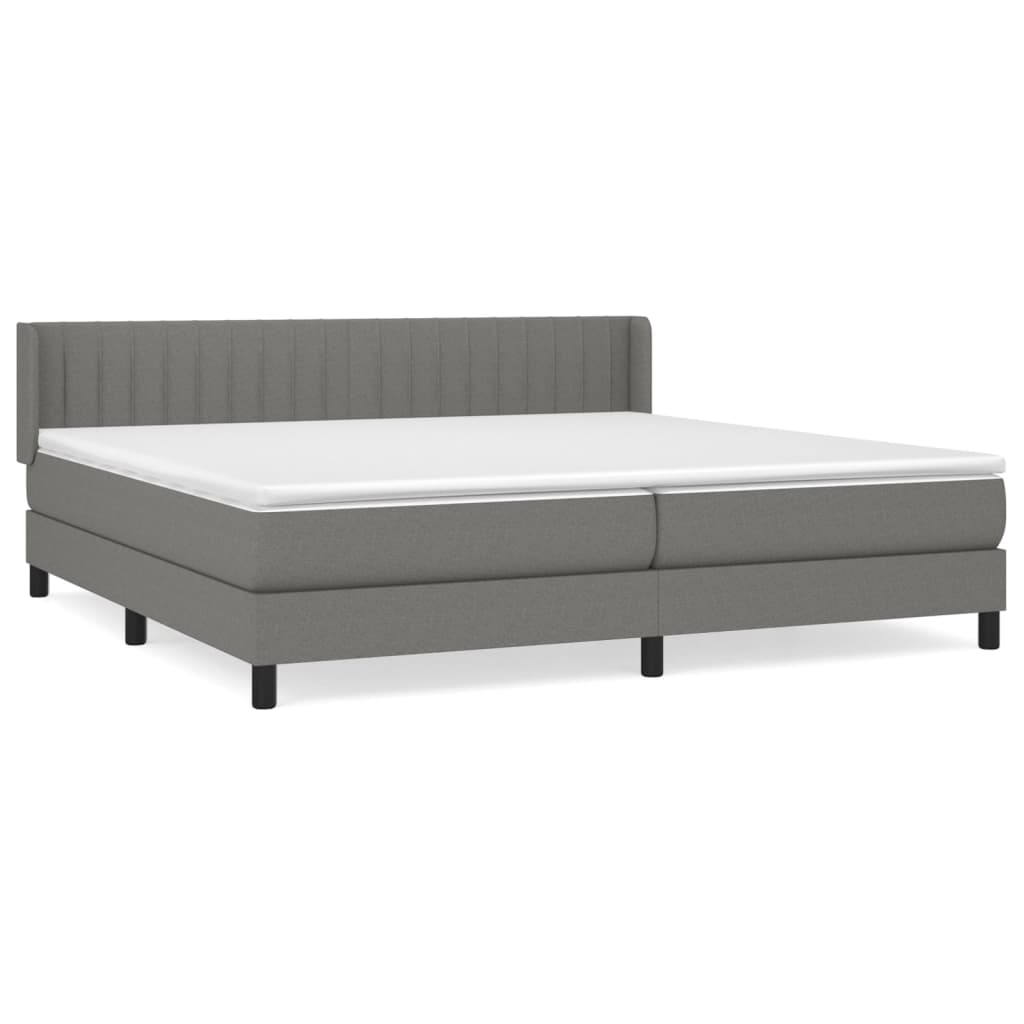Cama box spring 200x200 Gris Oscuro
