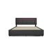 Cama de matrimonio de lino con 4 cajónes 150x208 Cama de matrimonio de lino con 4 cajónes 150x208 Gris