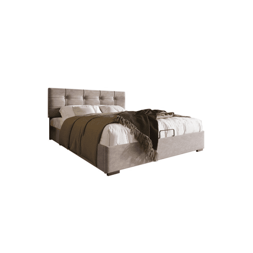 Cama de solteiro de veludo 90x200cm com armazenamento,cinza claro