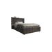 Cama individual de lino con 2 cajones Cama individual de lino con 2 cajones Gris