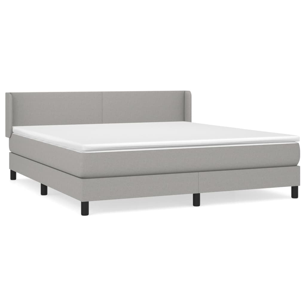 Cama box spring 160x200 Gris