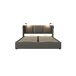 Cama de matrimonio de pu con almacenaje Cama de matrimonio de pu con almacenaje Gris