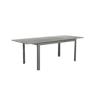 Mesa de jardim extensível em alumínio, 8 lugares, Seattle, Verde caqui, 236.5x100x75 cm