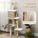 Árbol para Gato Aglomerado de Madera, Borreguito PawHut Árbol para Gato Aglomerado de Madera, Borreguito PawHut Marrón