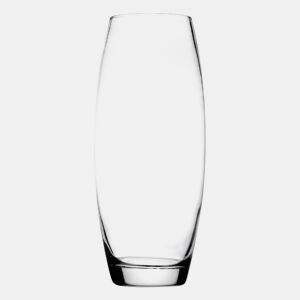 WELL HOME - Vaso curvo de vidro transparente Ø11x26cm - acessório de decoração para casa