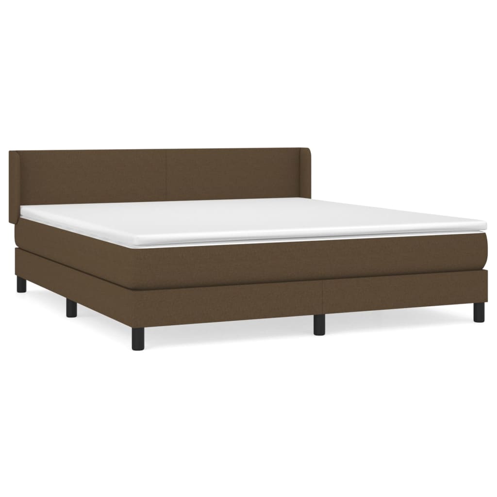 Cama box spring 160x200 Marrón