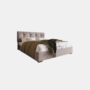Cama de solteiro de veludo 90x200cm com armazenamento,cinza claro