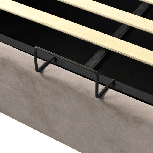 Cama de solteiro de veludo 90x200cm com armazenamento,cinza claro