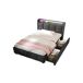 Cama individual de lino con 2 cajónes 94x220 Cama individual de lino con 2 cajónes 94x220 Gris