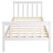 Cama individual de madera de pino Cama individual de madera de pino Blanco