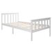 Cama individual de madera de pino Cama individual de madera de pino Blanco