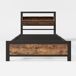 Cama individual de metal Cama individual de metal Natural