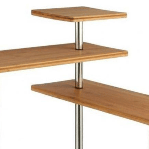 WELL HOME - Prateleira de canto em bambu para cozinha, compacta e elegante 45x43x38,5cm