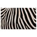 Felpudo de coco estampado zebra impreso Felpudo de coco estampado zebra impreso Blanco