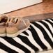 Felpudo de coco estampado zebra impreso Felpudo de coco estampado zebra impreso Blanco