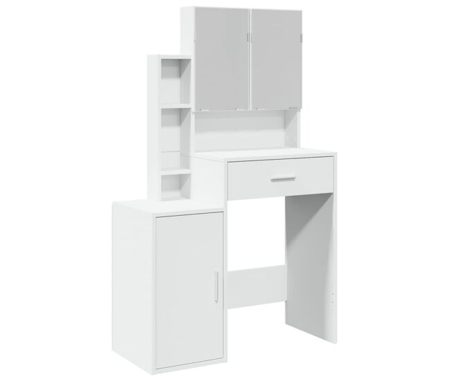 Vidaxl tocador con mueble blanco 80x35x132 cm