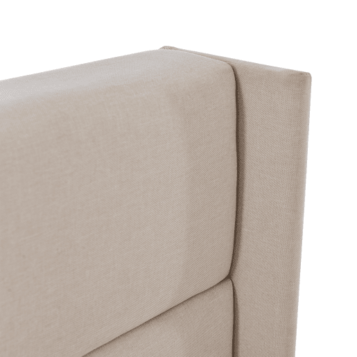 Cama de casal de linho 140x200cm com armazenamento,bege
