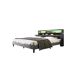 Cama de matrimonio de madera maciza Cama de matrimonio de madera maciza Gris